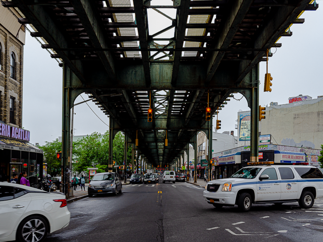 Under the elevated. Myrtle Ave, Brooklyn